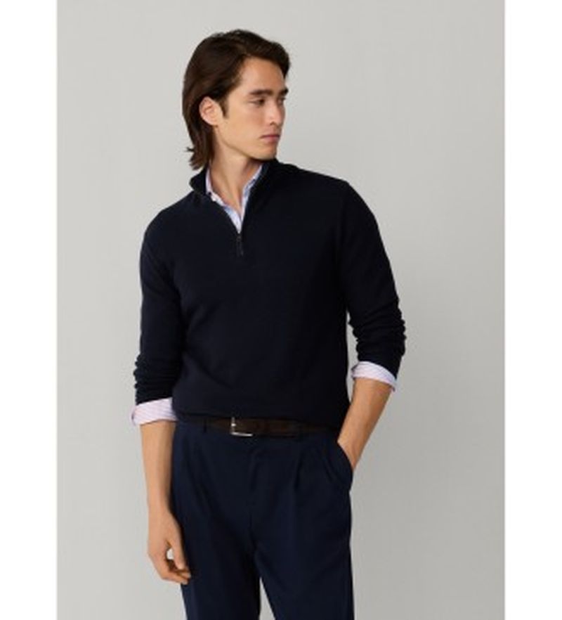 Para hombre. HM7000185 Jersey Honeycomb Hzip (XL), Casual, Algodón, Manga corta