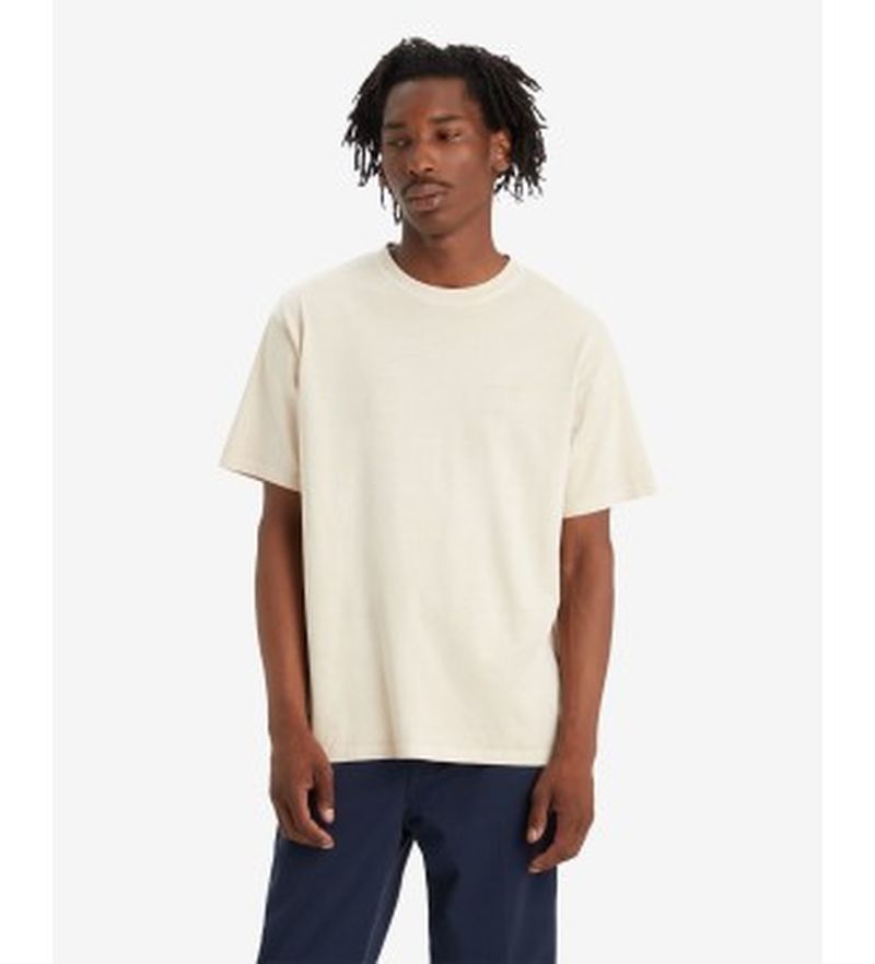 Para hombre. A0637-0093 Camiseta Tab Vintage (L), Casual, Algodón, Manga corta