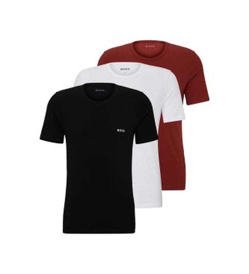 Para hombre. 50514977 Pack 3 Camisetas Classic algodón , , granate (S), Homewear, Manga corta