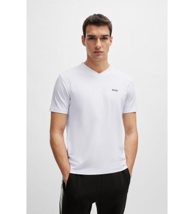 Para hombre. 50506347 Camiseta V (L), Casual, Algodón, Manga corta