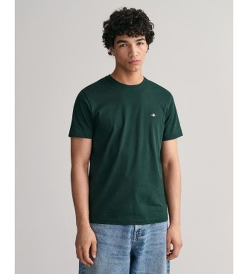 Para hombre. 2003184 Camiseta Shield (XXS), Casual, Algodón, Manga corta, Sostenible