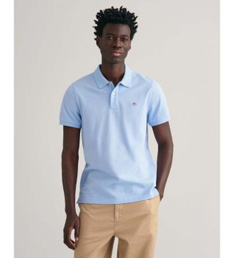 Para hombre. 2210 Polo de piqué Regular Fit Shield (S), Casual, Algodón, Clásico, Manga corta