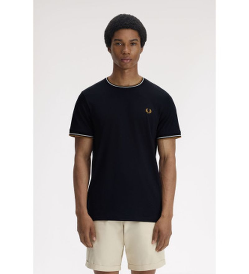 Para hombre. M1588 Camiseta Twin Tipped (M), Casual, Algodón, Manga corta