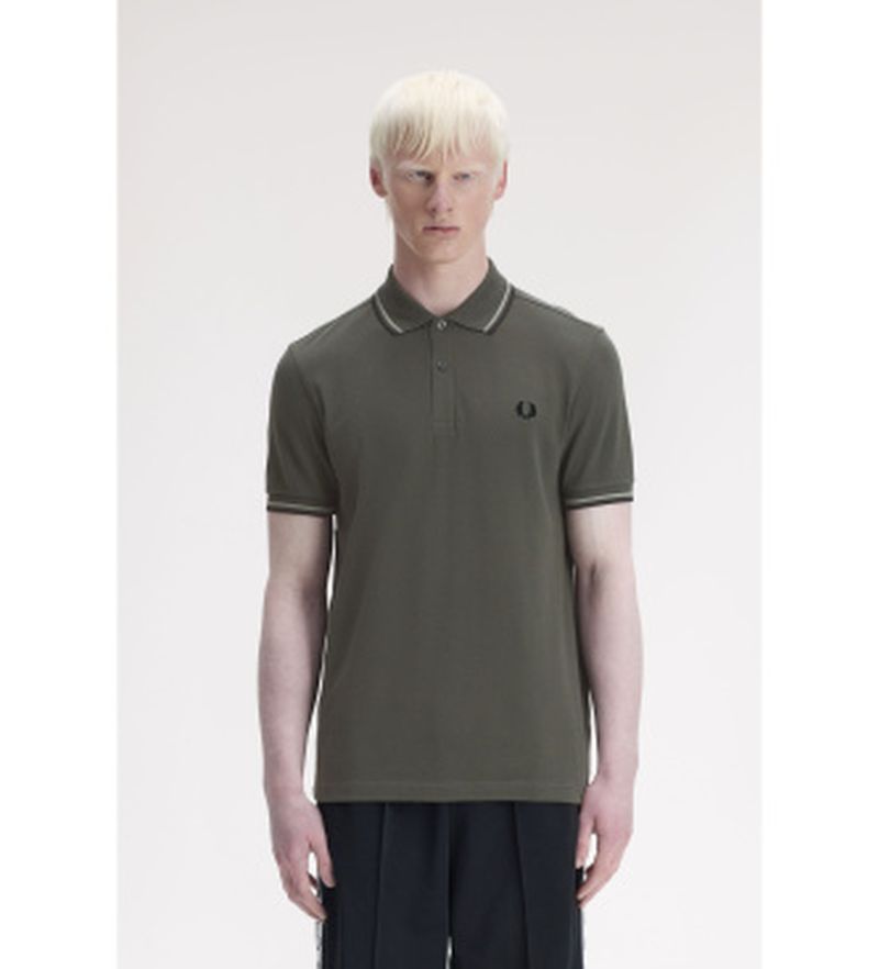 Para hombre. M3600 Polo Twin Tipped (S), Casual, Algodón, Manga corta