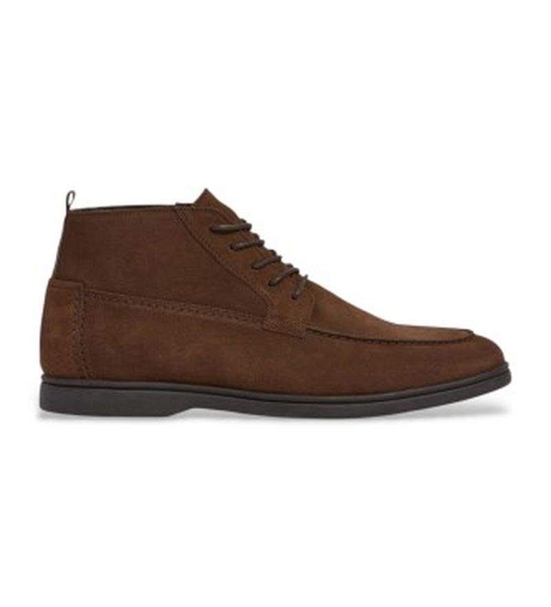 Para hombre. HMS200020 Botines de piel Martin explorer (40), Plano, Ante, Cordones, Casual