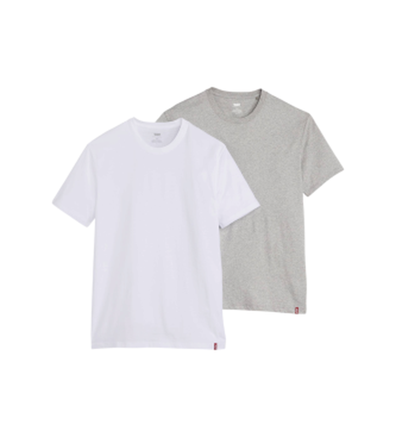 Para hombre. 79541-0003 Set 2 Camisetas Ceñidas , (L), Casual, Algodón, Manga corta