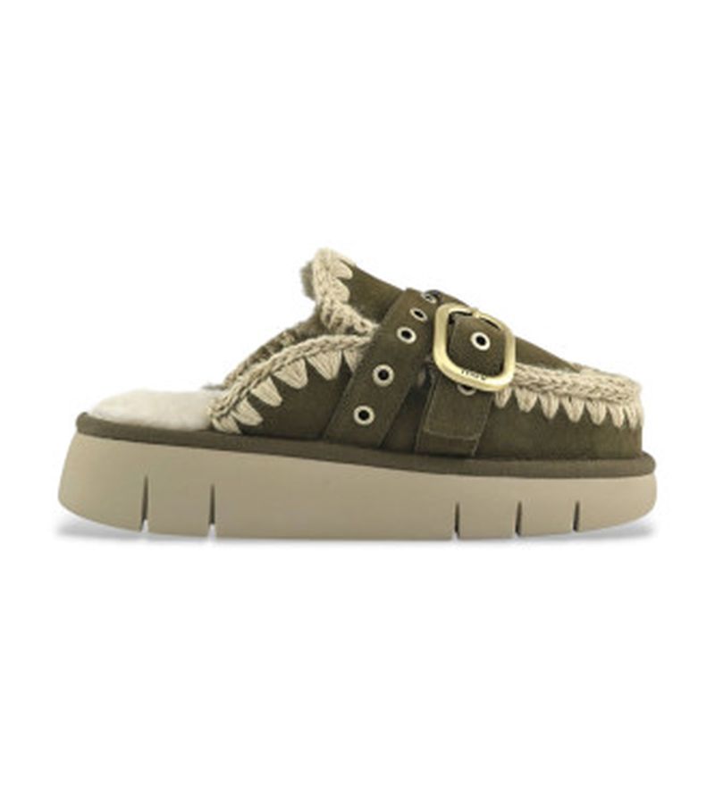 Para mujer. MU.FW531030A Zuecos de Piel con Hebilla (36), 3 a 5cm, Ninguno, Casual