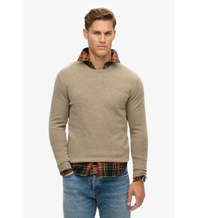 Para hombre. M6110641A Jersey de corte ajustado Essential (XXL), Casual, Lana