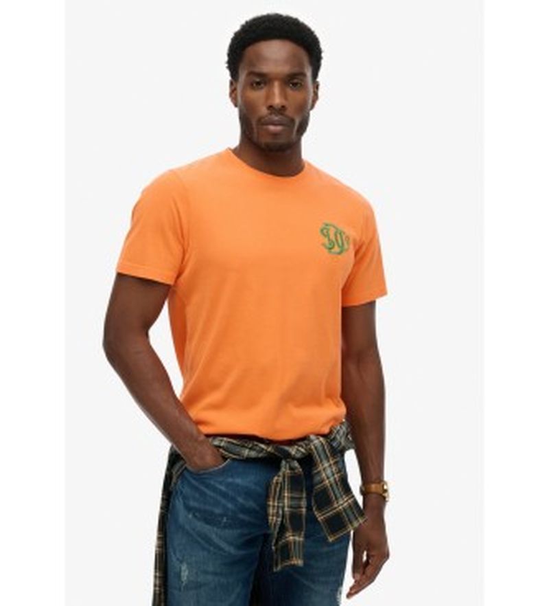 Para hombre. M1012373A Camiseta Neon Relaxed (S), Casual, Algodón, Manga corta
