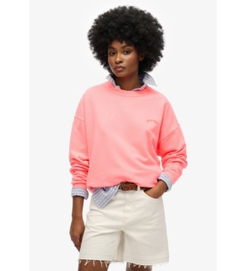 Para mujer. W2012293A Sudadera holgada logotipo Essential (XXS), Casual, Algodón
