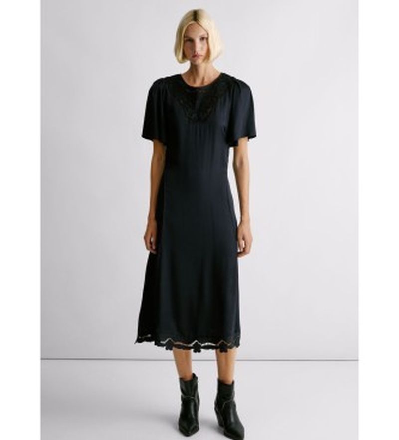 Para mujer. PL9537734 Vestido Marlango (L), Casual, Modal, Manga corta