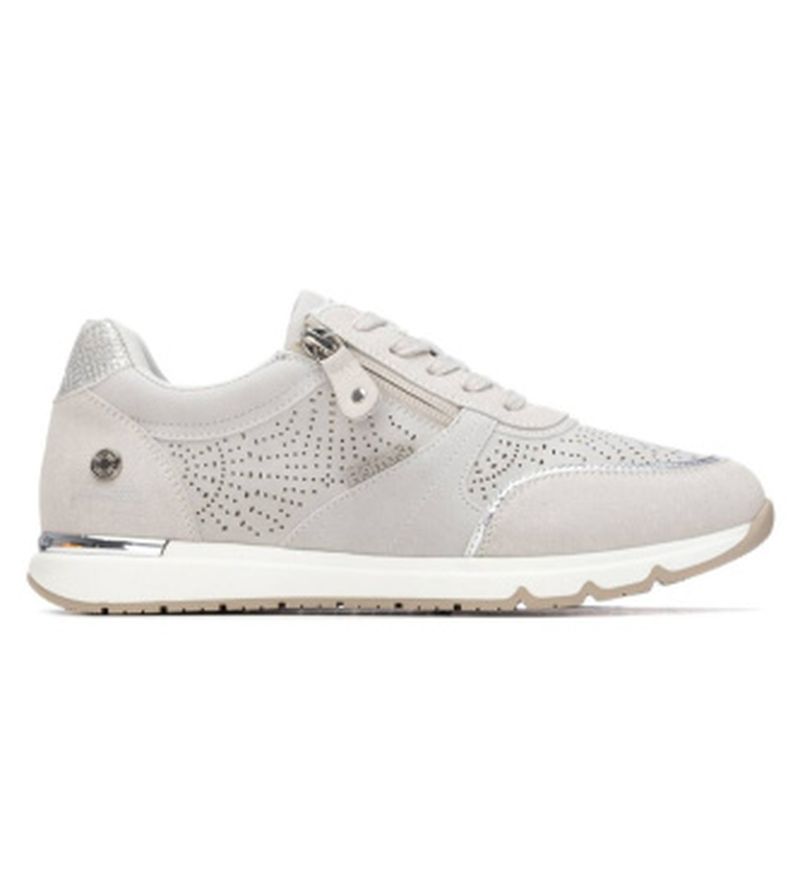 Para mujer. 17505802-HIELO Zapatillas 175058 (37), Plano, Cremallera, Casual