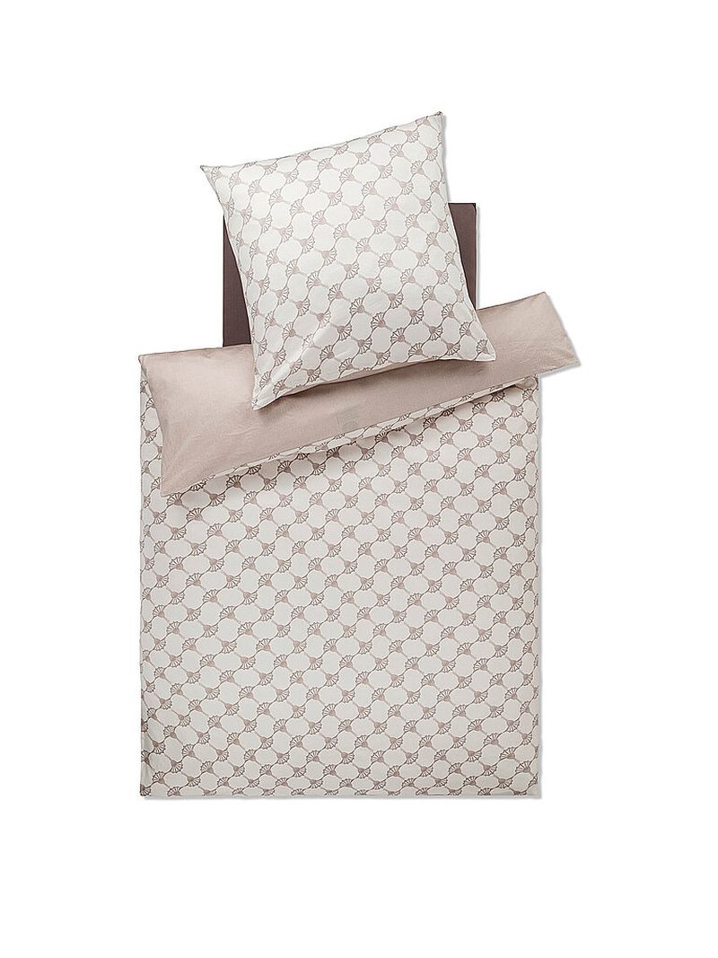 Satin Bettwäsche 70x90cm/140x200cm CORNFLOWER DOUBLE Beige beige baby