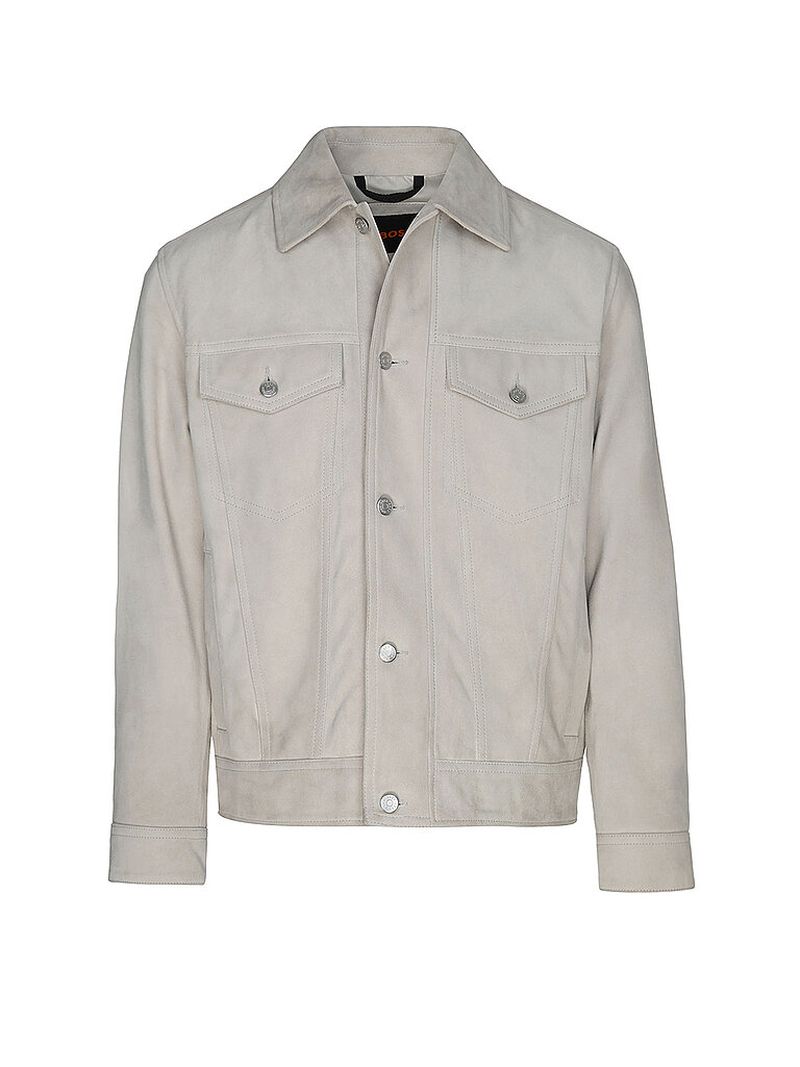 Nombre del producto: Chaqueta de cuero JOHOT beige 46