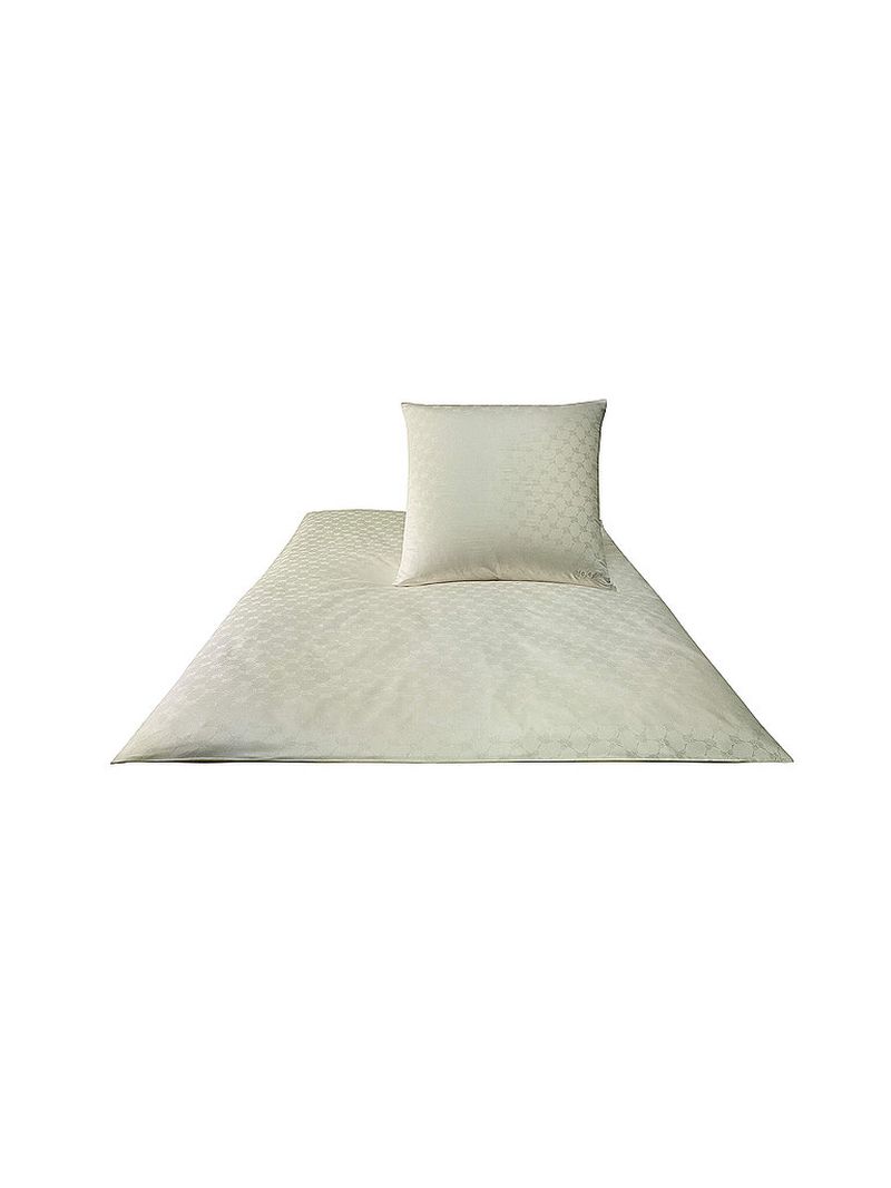 Joop Satin Bettwäsche Cornflower 2x 70x90cm/200x200cm Natur crema