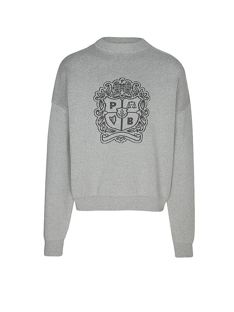 Nombre del producto: Jersey EMBLEM KNIT gris XL
