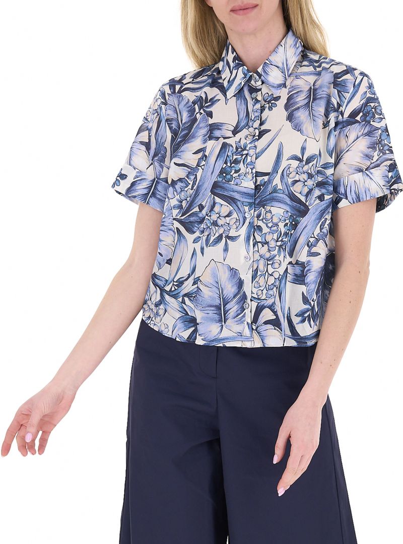 Camicia maniche corte AZZURRO