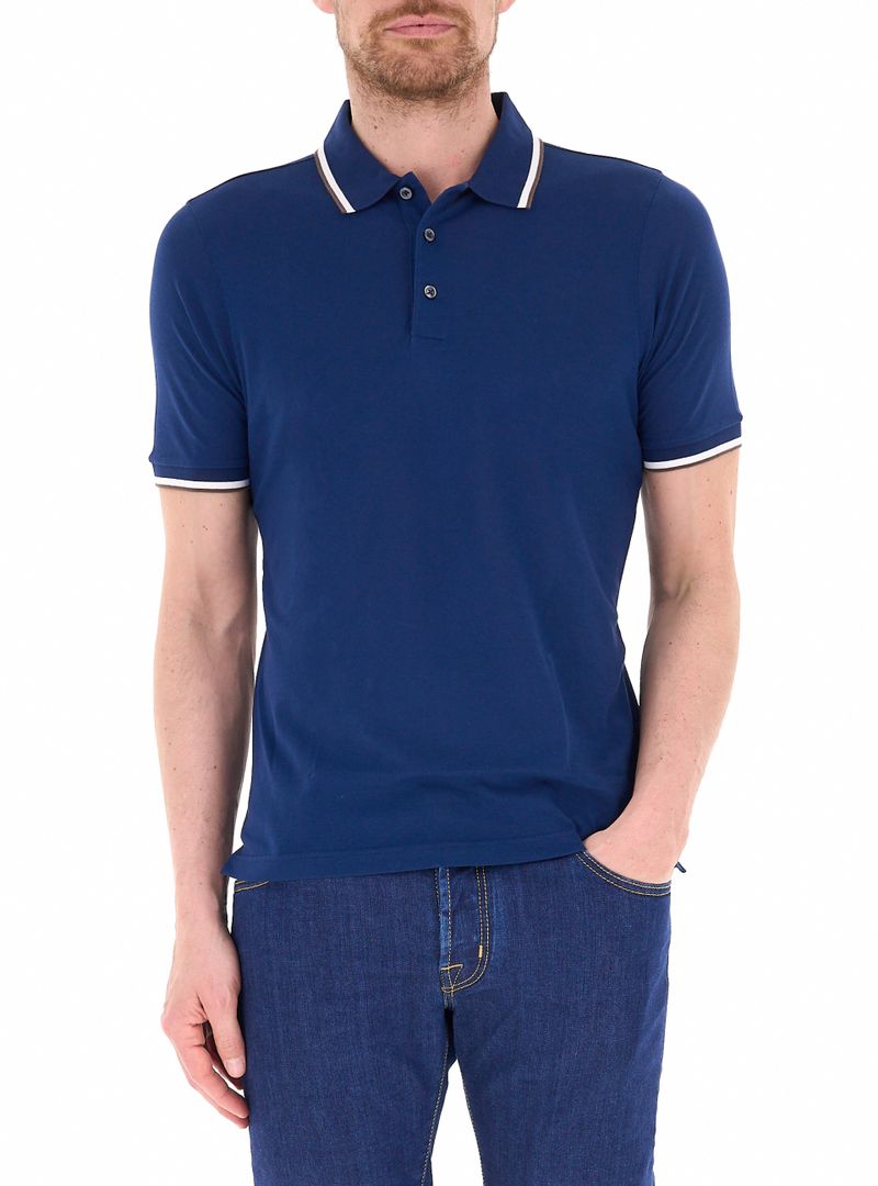 Polo maniche corte BLU 48