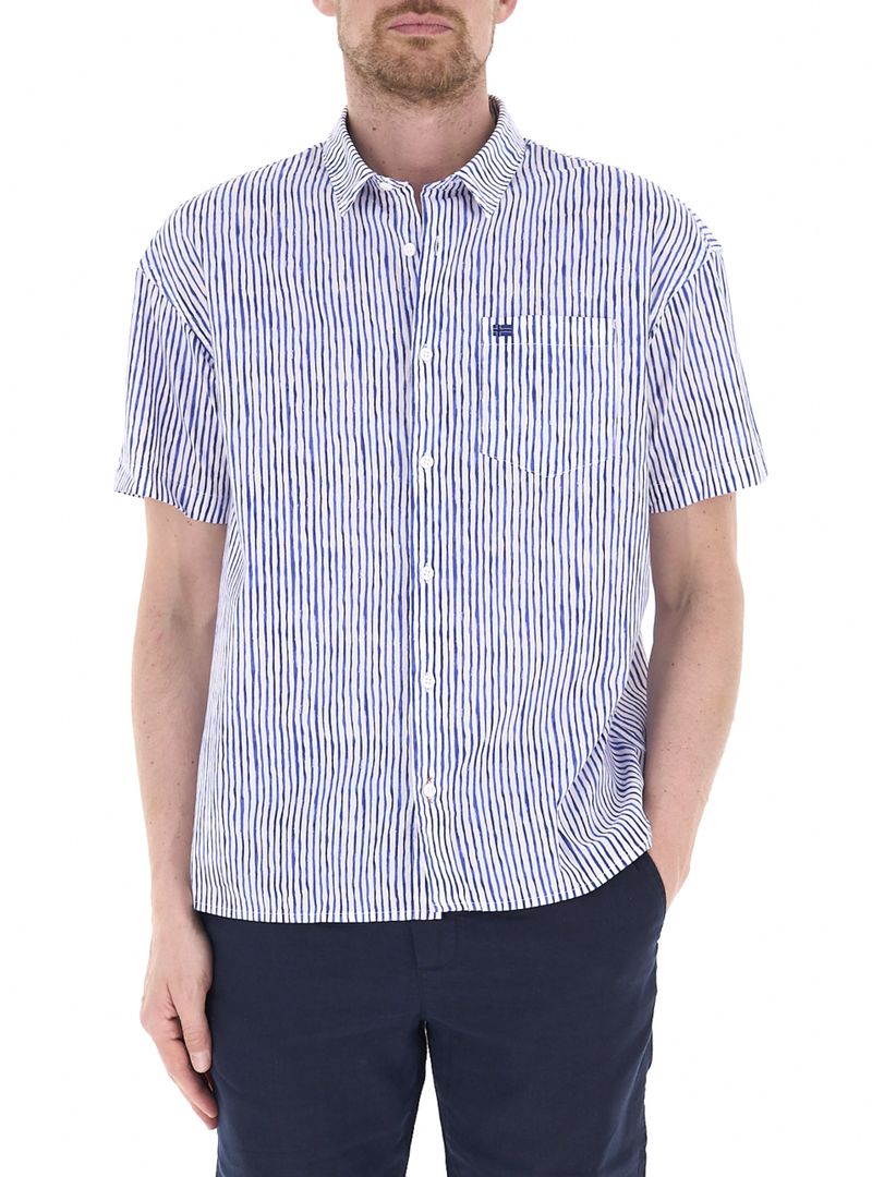 Camicia maniche corte BLU