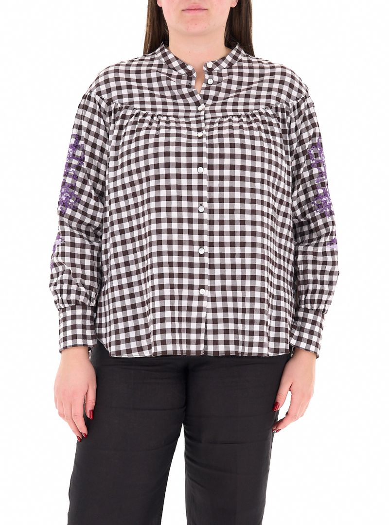Camicia alla coreana NERO