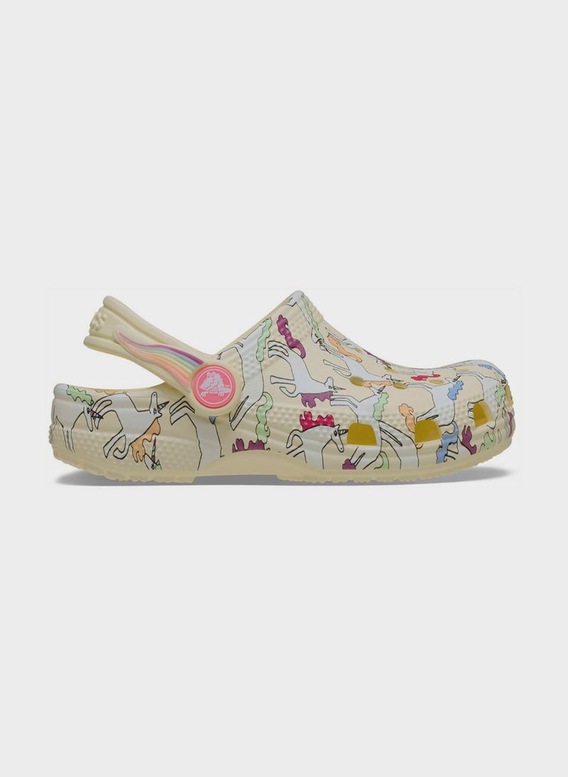 SANDALO SABOT CLASSIC UNICORN CLOG BIMBA 6C
