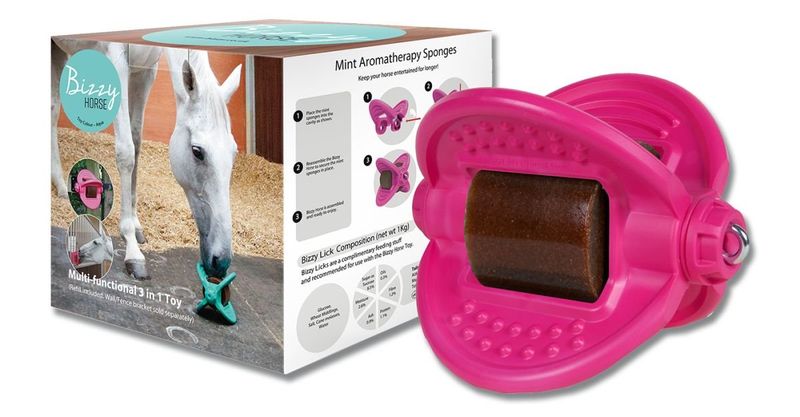 Pferdespielzeug BIZZY BALL pink