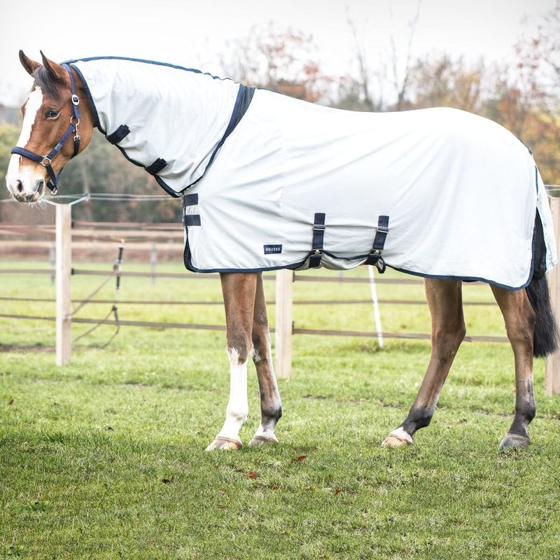 Outdoor-Fliegendecke COMFORT PRO silber (navy) 125_plus cm