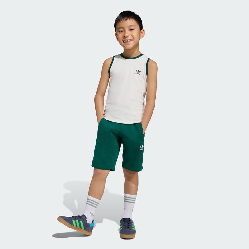 SET DI CANOTTE A COSTE CORTE REGOLARI Collegiate Green