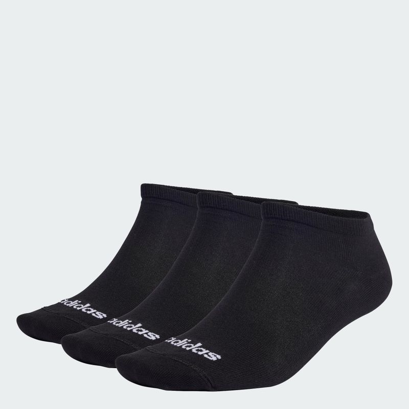 Calze sottili a taglio basso lineari 3 paia 40-42 Black / White