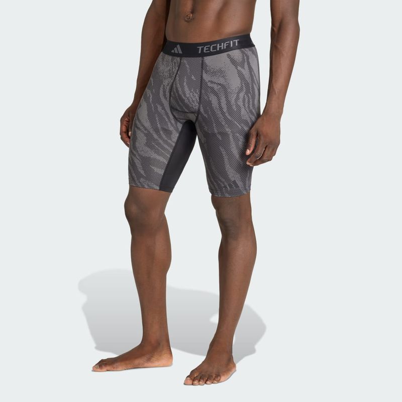 Leggings corti Techfit AOP XL Grey / Grey Six
