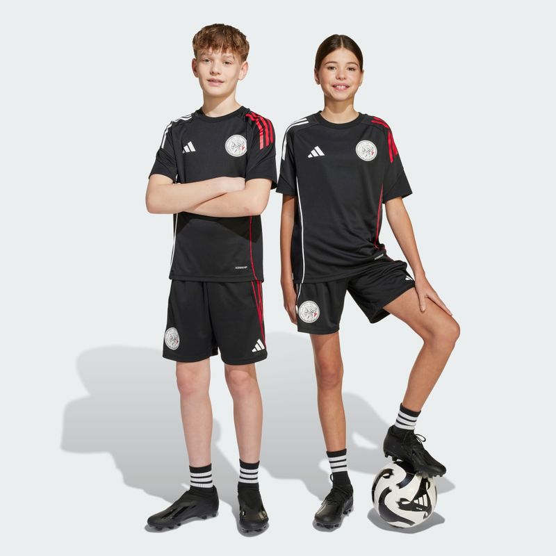 Short da allenamento Tiro 25 Competition Junior Ajax Amsterdam 9-10A Black / White / Bold Red