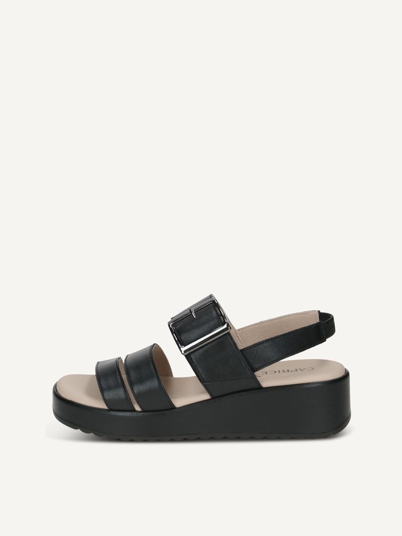 CAPRICE Sandal, , made of Leather with Wedge heel, Size 42