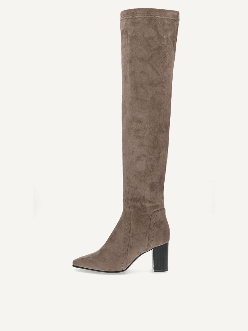 CAPRICE Overknee boots, , made of Textiles with Block heel, Size 37