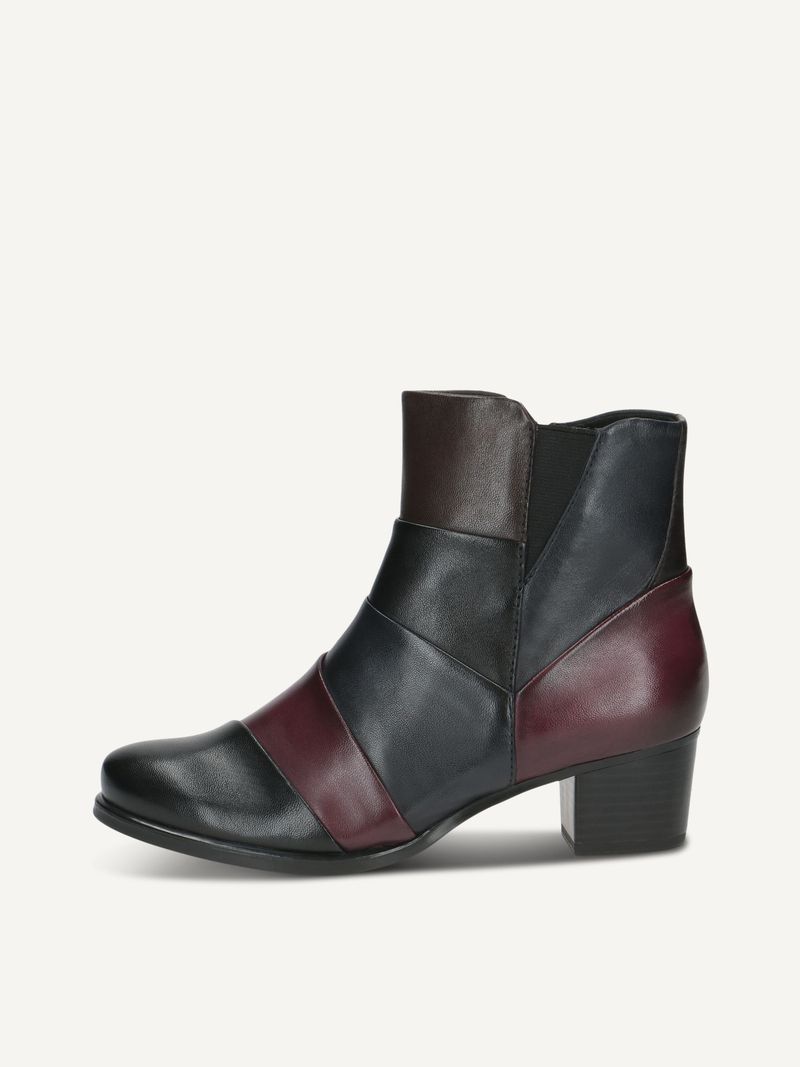 CAPRICE Bootie, , made of Leather with Block heel, Size 38