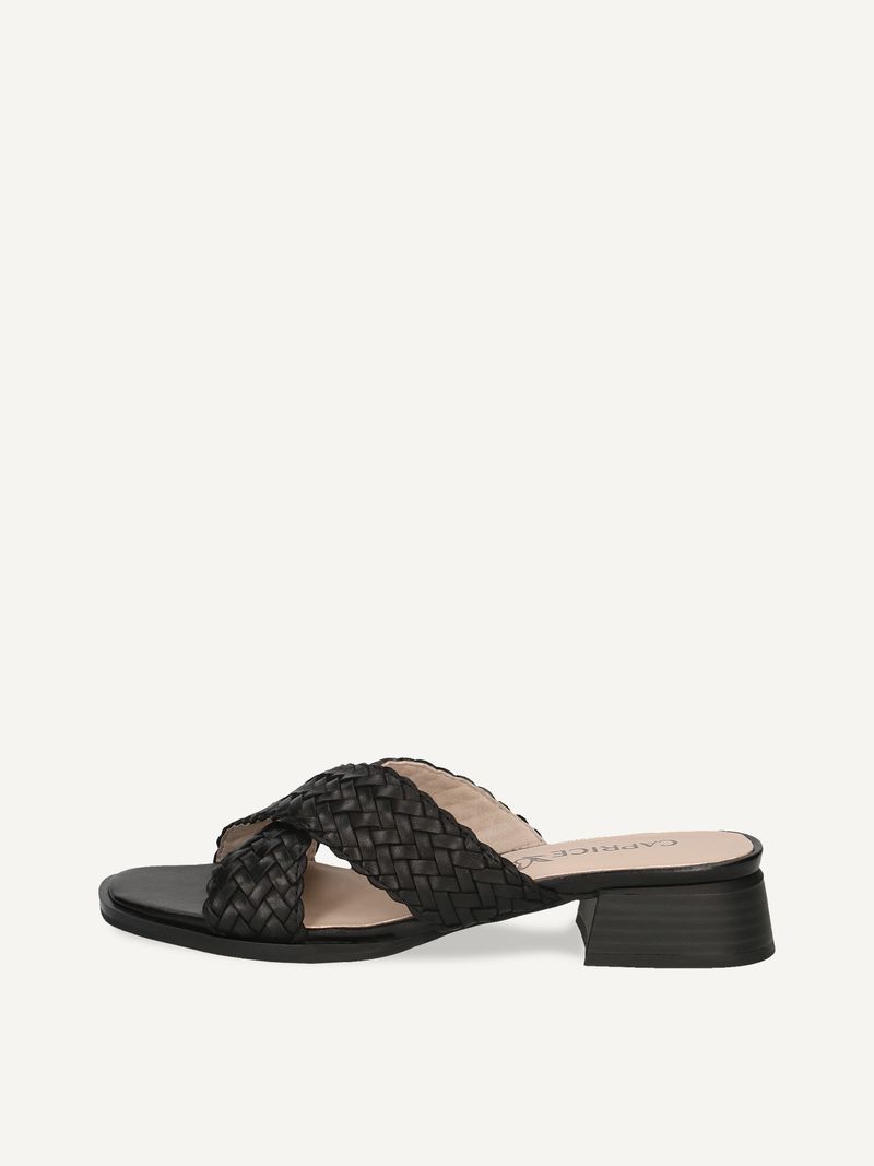 CAPRICE Mule, , made of Leather with Block heel, Size 42