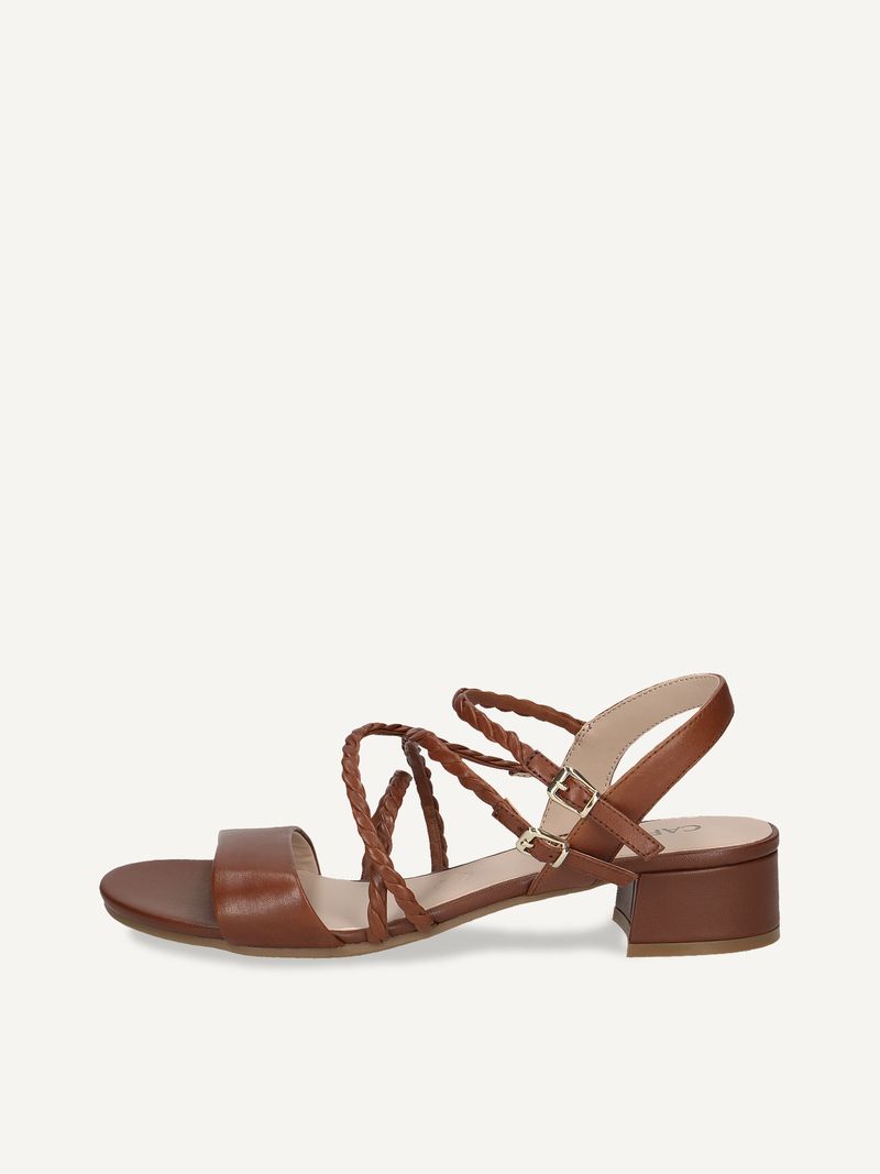 CAPRICE Sandal, , made of Leather with Block heel, Size 42