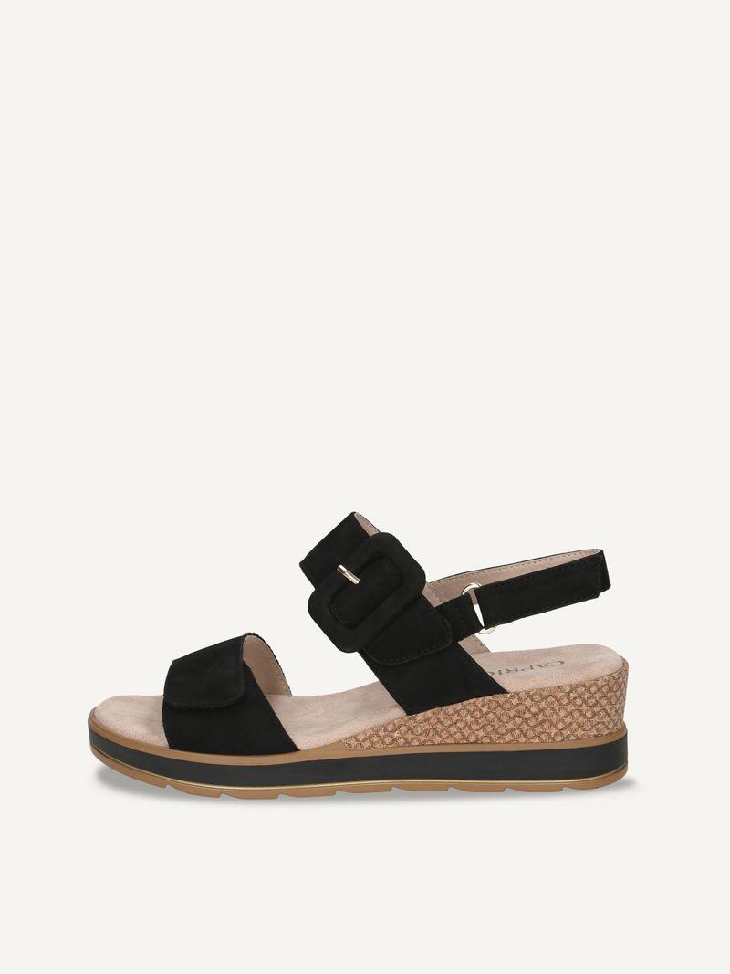 CAPRICE Heeled sandal, , made of Leather without heel, Size 42