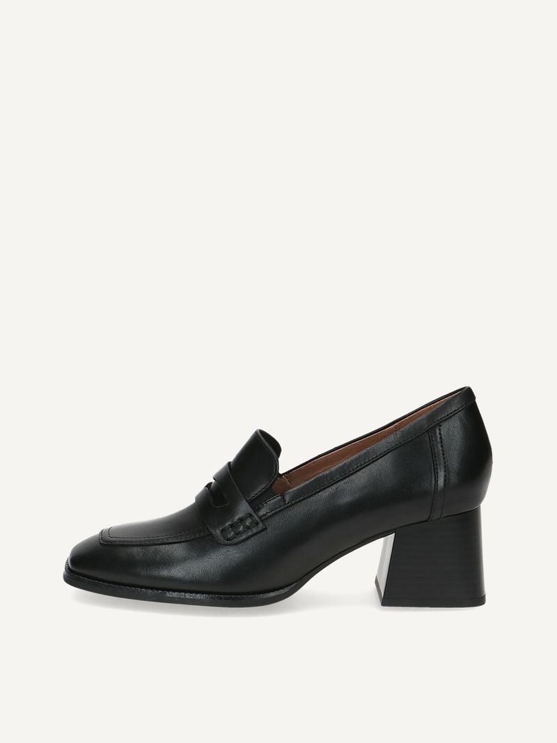 CAPRICE Slipper, , made of Leather with Trapeze heel, Size 36