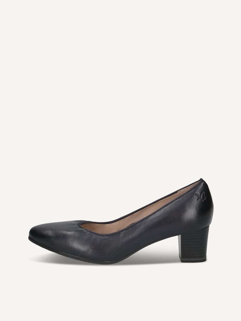 CAPRICE Pumps, , made of Leather with Block heel, Size 42