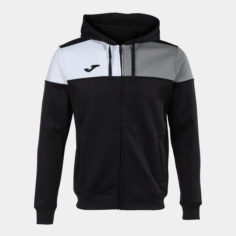 Kinder-Trainingsjacke mit Kapuze Crew V - Noir - male - Size: 11/12 ans