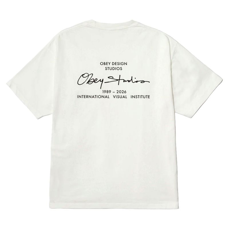 T-shirt institute tee - pigment vintage white