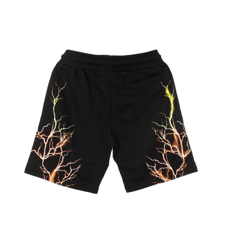 Pantalone Corto Tuta Uomo Orange Yellow Lightning Shorts Black/orange/yellow