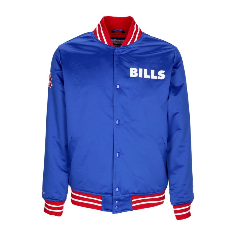 Giubbotto Bomber Uomo Nfl Heavyweight Satin Jacket Bufbil Original Team Colors