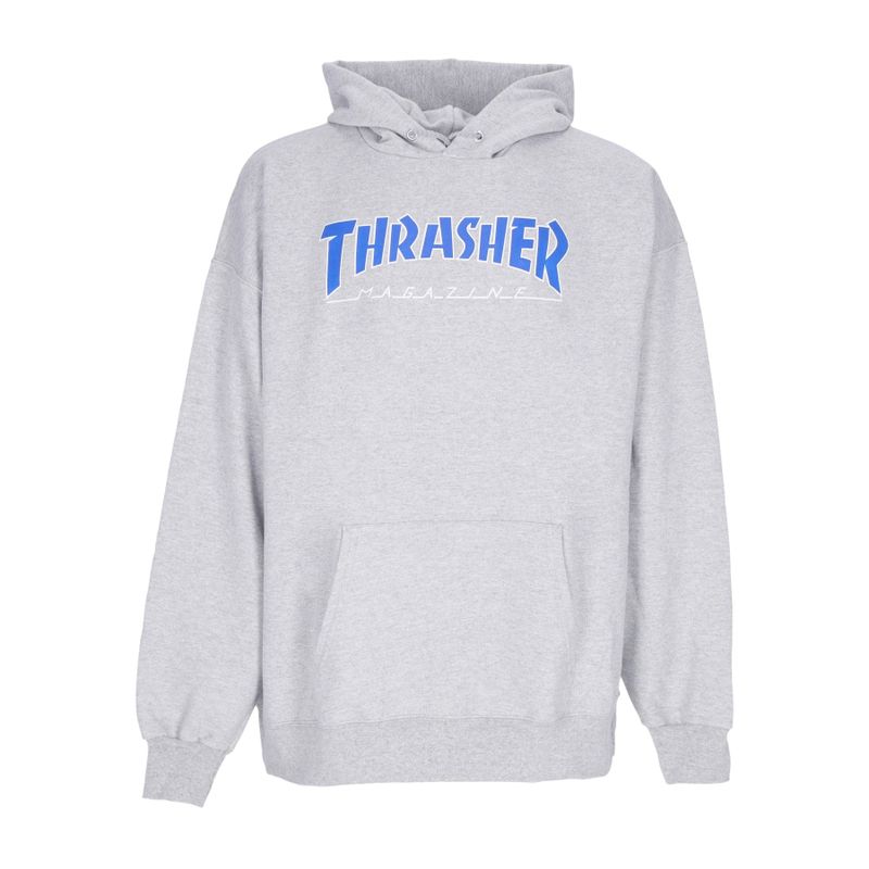 Felpa Cappuccio Uomo Outlined Hoodie Light Steel/blue