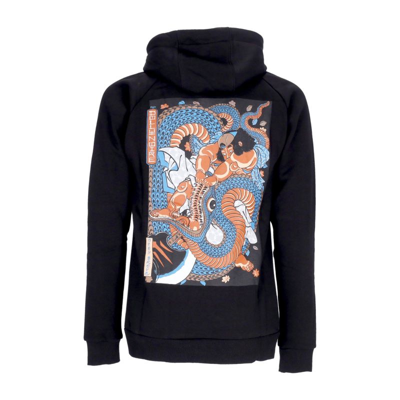 Felpa Cappuccio Uomo Kunyoshi Hoodie Black/red/blue
