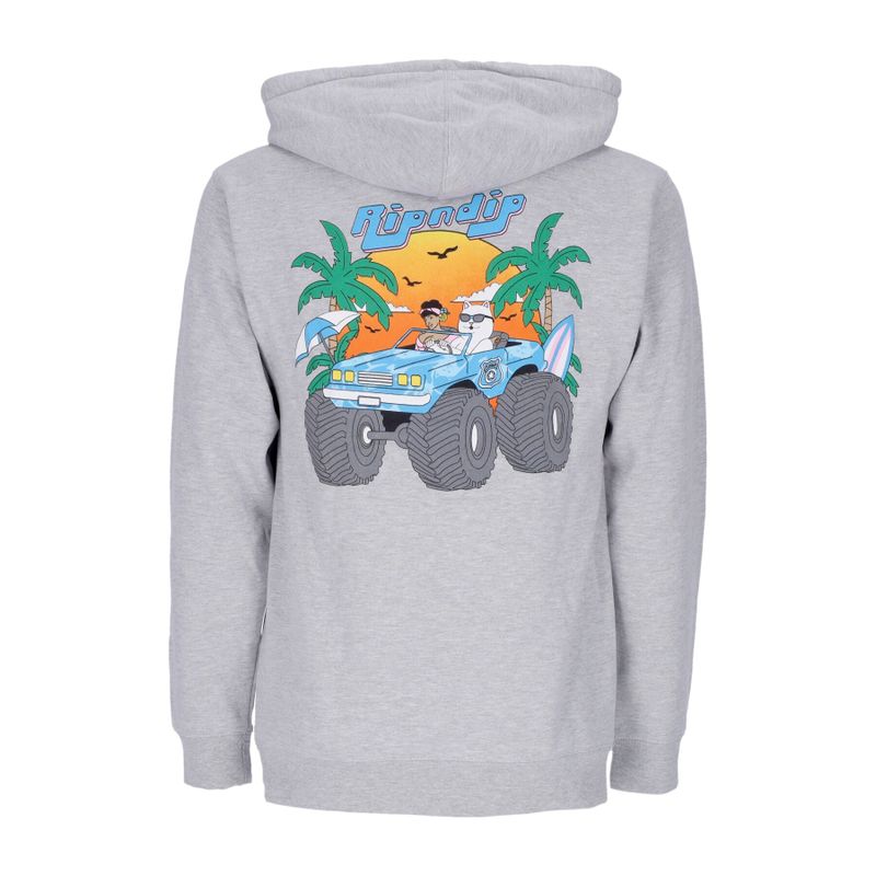 Felpa Cappuccio Uomo Nerm Cruiser Hoodie Ash Heather