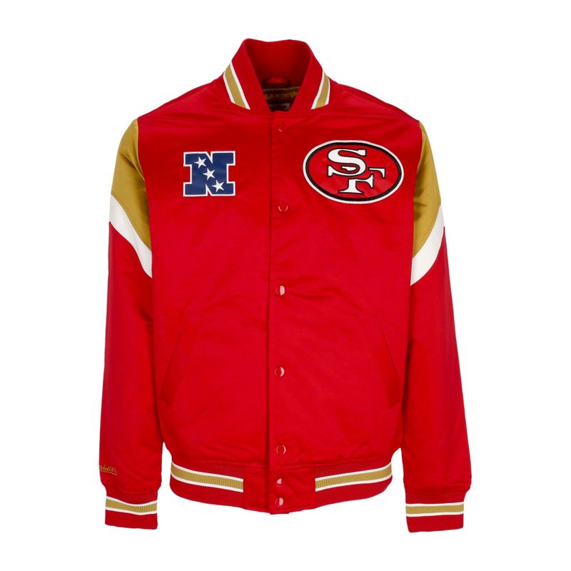 Giubbotto Bomber Uomo Nfl Heavyweight Satin Jacket Saf49e Original Team Colors