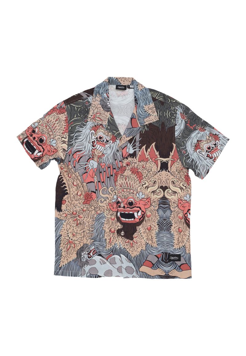 Camicia Manica Corta Uomo Barong and Rangda Bowling Shirt Multi