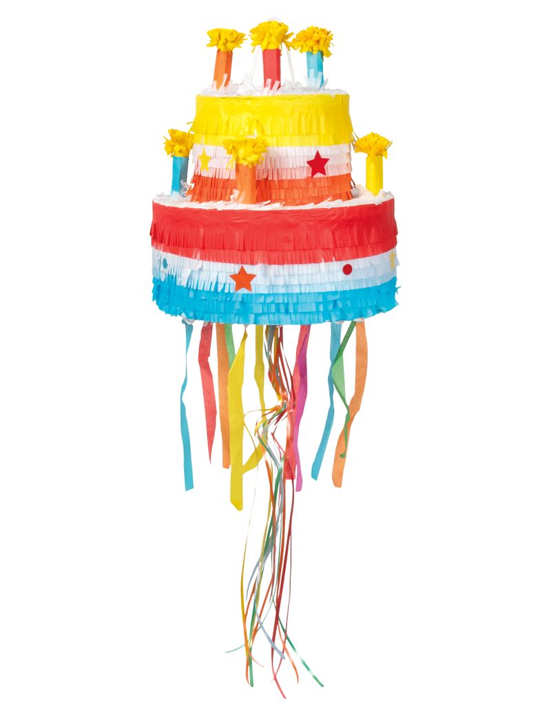 Piñata Geburtstagstorte Kuchen bunt 30cm