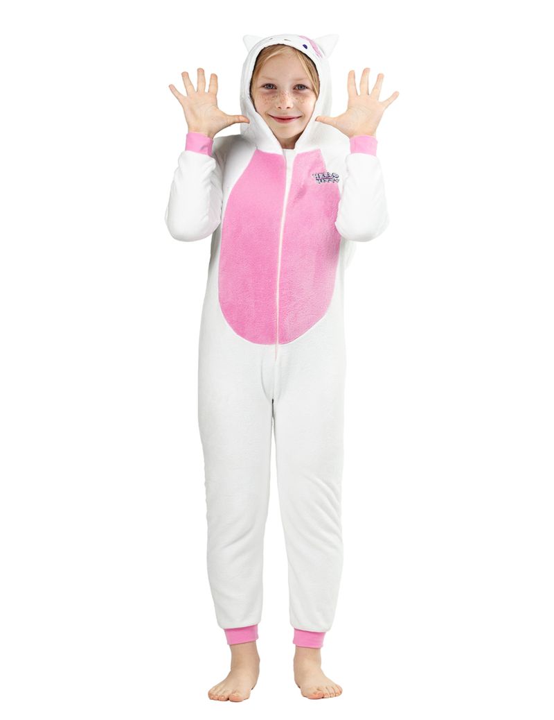 Hello Kitty Kinderkostüm Overall weiß-rosa